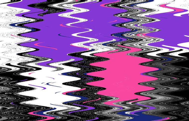 Standing waves running across the image